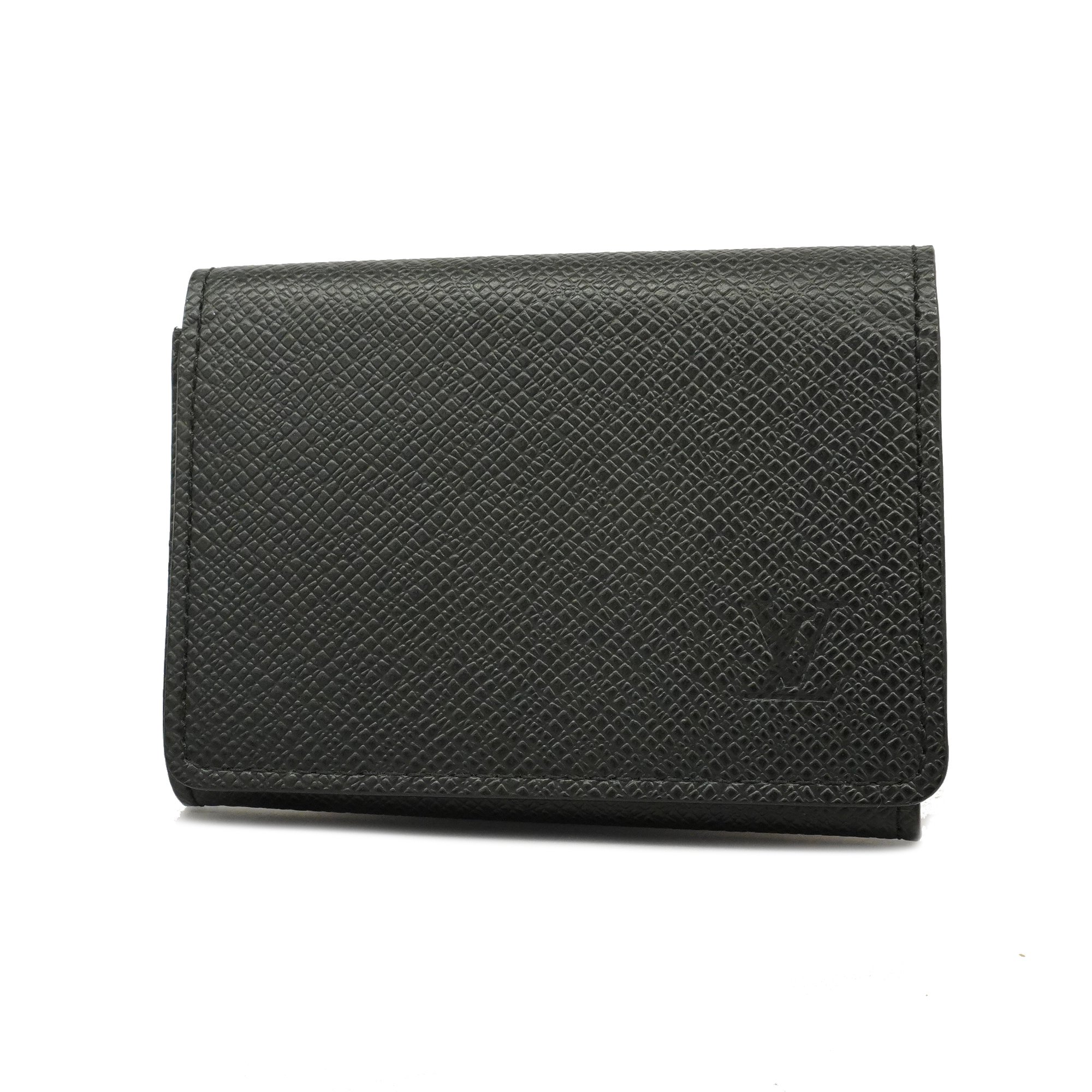 Louis Vuittonauth Taiga Amberop Cult De Visit M30922 Business Card Case Ardois
